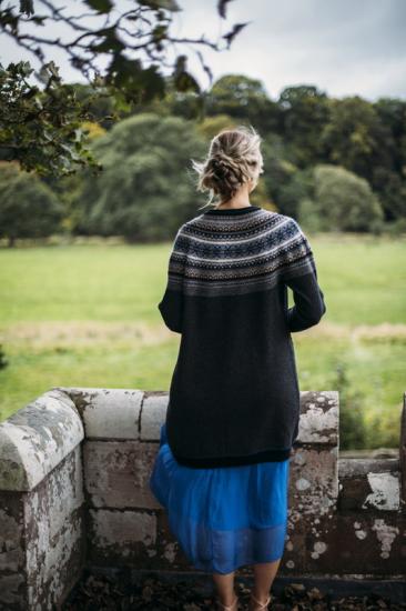 Preview: Alpine Coat, long Cardigan Pegasus von Eribé of Scotland